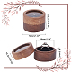 Walnut Wooden Engagement Ring Boxes(CON-WH0072-88)-2