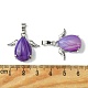 Dyed Natural Purple Banded Agate Pendants(G-C114-05P-08)-3