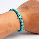 bracelet turquoise avec bracelet corde élastique(DZ7554-34)-1