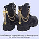 2Pcs Aluminium Boot Strap Chains(HJEW-SP00028)-5