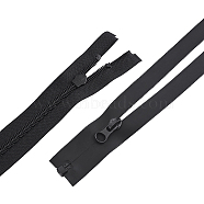 BENECREAT Nylon Zipper Fastener, for Clothes DIY Sewing Accessories, Black, 52.4~72.5x3x0.25cm, 6strands/bag(FIND-BC0001-52A)