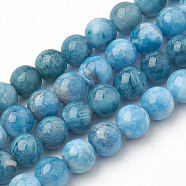 Natural Apatite Beads Strands, Round, 10x9.5mm, Hole: 1mm, about 38pcs/strand, 14.5 inch(X-G-S150-18-10mm)
