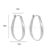 925 Silver Mobius Loop Earrings, Stylish Daily Wear Fashion Accessories(HX4365)