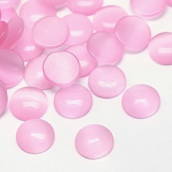 Cat Eye Cabochons, Half Round, Pearl Pink, 25x4.5mm(CE-J002-25mm-12)