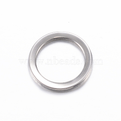 201 Stainless Steel Linking Rings, Ring, Stainless Steel Color, 11x1mm(X-STAS-D445-136B)