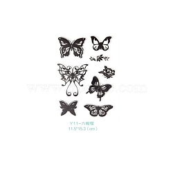 Silicone Stamps, for DIY Scrapbooking, Photo Album Decorative, Cards Making, Stamp Sheets, Butterfly Pattern, Clear, 10~21.5x10~20Cm(DIY-WH0014-Y11)