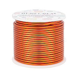 Round Aluminum Wire, Orange Red, 10 Gauge, 2.5mm, about 80.38 Feet(24.5m)/roll(AW-BC0001-2.5mm-19)