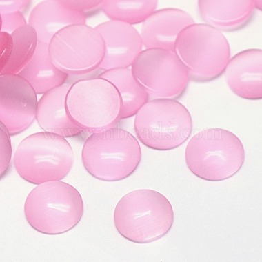 25mm PearlPink Half Round Glass Cabochons