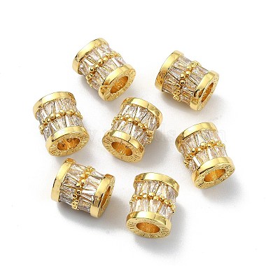 Brass Rhinestone European Beads(KK-P232-17G)-3
