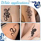 20 Sheets 20 Style Cool Body Art Removable Snake Temporary Tattoos Stickers(STIC-CP0001-02)-7