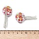 handgemachten Fimo-Perlen Strass(CLAY-Z006-02B)-3