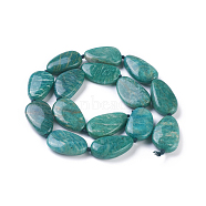 Natural Amazonite Beads Strands, teardrop, 23~26x13~16x5~8mm, Hole: 1mm, about 15pcs/strand, 16.1 inch(41cm)(G-F645-05)