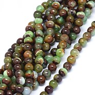 Natural Chrysoprase Beads Strands, Round, 6mm, Hole: 0.8mm, about 70pcs/strand, 15.6~15.9 inch(39.7~40.5cm)(G-F602-13-6mm)