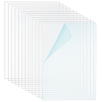 PC Plastic Sheets, Rectangle, Clear, 177.8x127x1mm