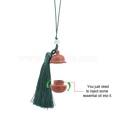 Bell Shape Wood Pendant Decorations(HJEW-WH0042-54A)-4
