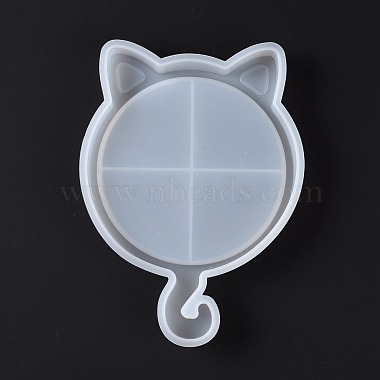 Силиконовые Молды для подноса с изображением кошачьей головы своими руками(DIY-G058-D02)-3