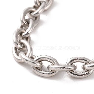 304 bracelet chaîne forçat en acier inoxydable pour homme femme(BJEW-E031-01P-01)-2
