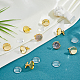 DIY Blank Dome Brass Cufflink Making Kits(BUTT-DC0001-14)-5