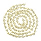 Handmade Round Glass Pearl Beads Chains for Necklaces Bracelets Making(AJEW-JB00036-07)-1