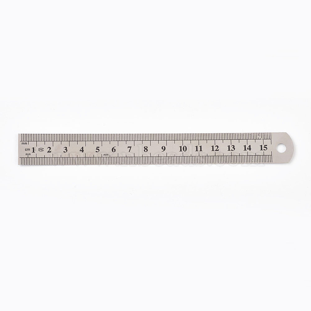New 15/20/30 cm Stainless Steel Metal Ruler Rule Precision 