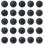 2 Strands Natural Lava Rock Beads Strands, Round, 8mm, Hole: 1mm, about 50pcs/strand, 15.7 inch(G-SP0001-28)