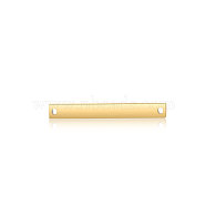 201 Stainless Steel Links connectors, Rectangle, Golden, 20x3x1.7mm, Hole: 1.2mm(STAS-S105-T601D-2-20)