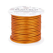 BENECREAT Matte Round Aluminum Wire, Coral, 9 Gauge, 3mm, 17m/roll(AW-BC0003-30C-3.0mm)