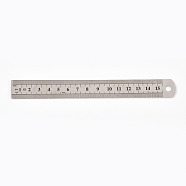 Stainless Steel Ruler, 15/20/30cm Metric Rule Precision Double Sided Measuring Tool School & Educational Supplies, Stainless Steel Color, 174x19x0.5mm(TOOL-L004-05A)