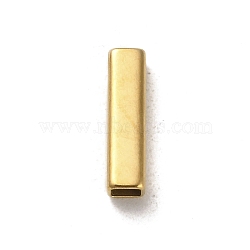 304 Stainless Steel Beads, Rectangle, Golden, 15x4x4mm, Hole: 3x3mm(STAS-Q316-05E-G)