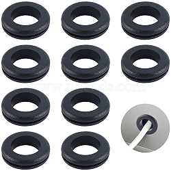 12Pcs Rubber Environmental Protection Two-sided Protective Coil, Black, 52.5x12mm, Inner Diameter: 35.5mm(FIND-CN0002-58B)