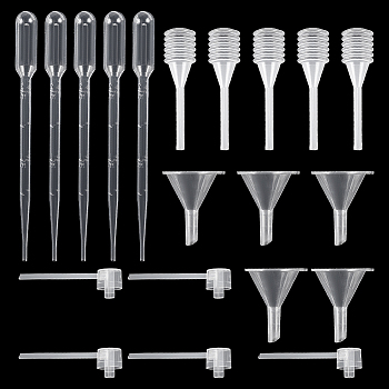 Elite Jewelry Tool Sets, Including Plastic Funnel Hopper & Dropper & Pump & Spring Trasfer Pipettes