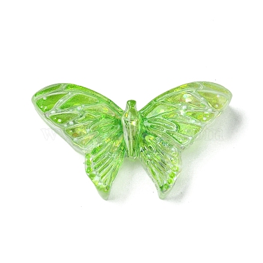 Lawn Green Butterfly Resin Cabochons