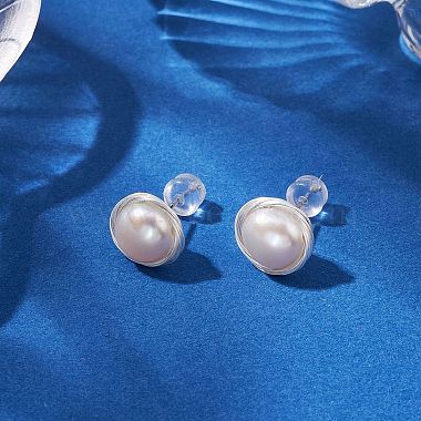 Natural Pearl Ear Studs(EJEW-P286-32P)-4