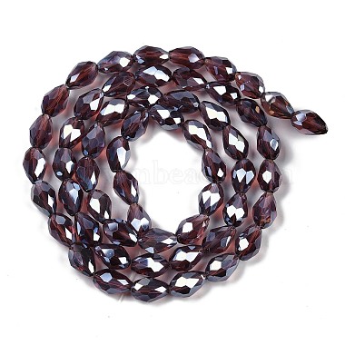 Transparent Electroplate Glass Beads Strands(EGLA-N013-T10mm-B05)-2