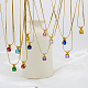 Real 18K Gold Plated Stainless Steel Pendant Necklaces(CP2918-9)-1