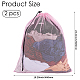 2Pcs Polyester Drawstring Clothing Storage Bags(ABAG-GF0001-49D)-2