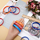 30Pcs 5 Color Word Silicone Cord Bracelets Set Wristband(BJEW-GF0001-18)-3
