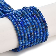 Natural Lapis Lazuli Beads Strands, Faceted, Round, 2~2.5mm, Hole: 0.5mm, about 168pcs/strand, 15.35 inch(39cm)(G-L587-A03-01)
