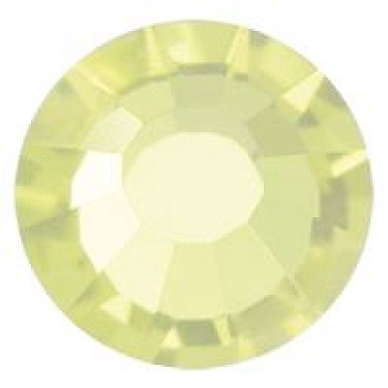 Preciosa&reg Crystal Hotfix Flatback Stones, Czech Crystal, Round(438 11 612 Chaton Rose VIVA 12 &reg), 80100 Jonquil, SS12(3.3~3.5mm)