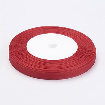 Organza Ribbon, Crimson, 3/8 inch(10mm), 50yards/roll(45.72m/roll), 10rolls/group, 500yards/group(457.2m/group)