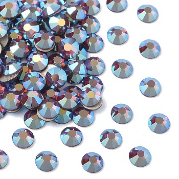 Preciosa&reg MAXIMA Crystal No Hotfix Flatback Stones, Czech Crystal, Dura Foiling, Round(438 11 615 Chaton Rose), 21110 200 Amethyst Opal AB, SS12(3~3.2mm)