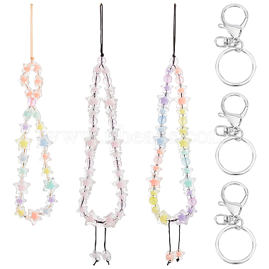 Mixed Color Acrylic Mobile Straps