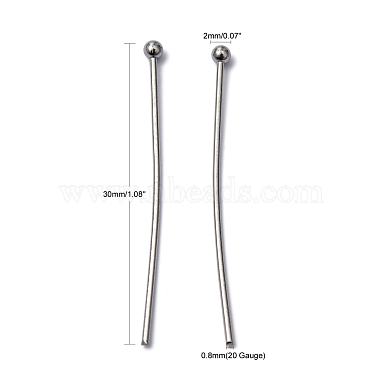 304 Stainless Steel Ball Head pins(STAS-L153-03)-5