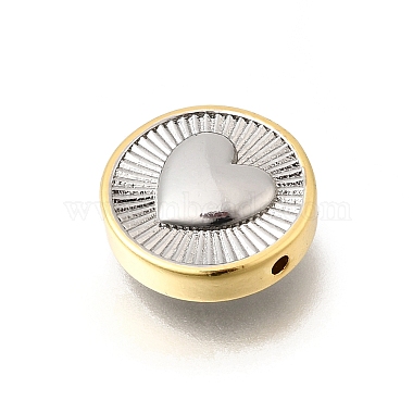 Two Tone Brass Beads(KK-D255-02GP-02)-2