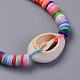 Eco-Friendly Handmade Polymer Clay Heishi Beads Kids Braided Bracelets(BJEW-JB04317)-4