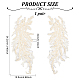 Leaf Polyester Embroidery Lace Appliques(DIY-FG0003-90B)-2