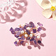 Natural Mixed Gemstone Chips & Pearl Beaded Flower Brooch Pin(JEWB-BR00098)-4