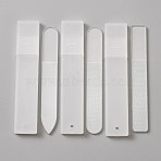 Glass Double-sided Polish Strip File, Burnishing Stick, Sandpaper Nail Buffer, Clear, 9x1.3x0.3cm, 3pcs/set(MRMJ-WH0077-030)