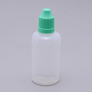 Plastic Bottle, Liqiud Bottle, Column, Aquamarine, 93mm, Bottle: 77.5x34mm, Capacity: 50ml(AJEW-WH0092-21E)