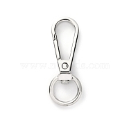 Alloy Swivel Snap Clasps, for Bag Making, Platinum, 41x15mm(PW-WG40450-02)